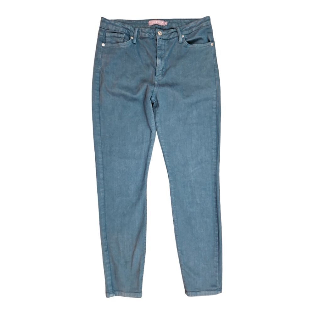 Just USA Teal Skinny High-Waist Jeans  Size 31